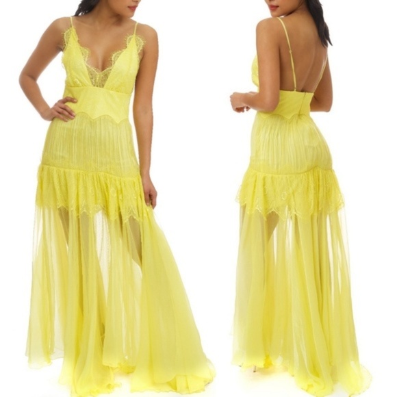 Dresses & Skirts - MAXI DRESS -YELLOW FORMAL